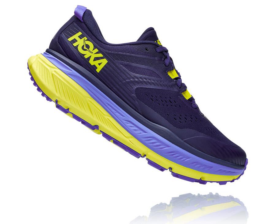 Hoka One One Trailove Tenisky Panske Modre/Zelene - Stinson Atr 6 - 90714-YSDO